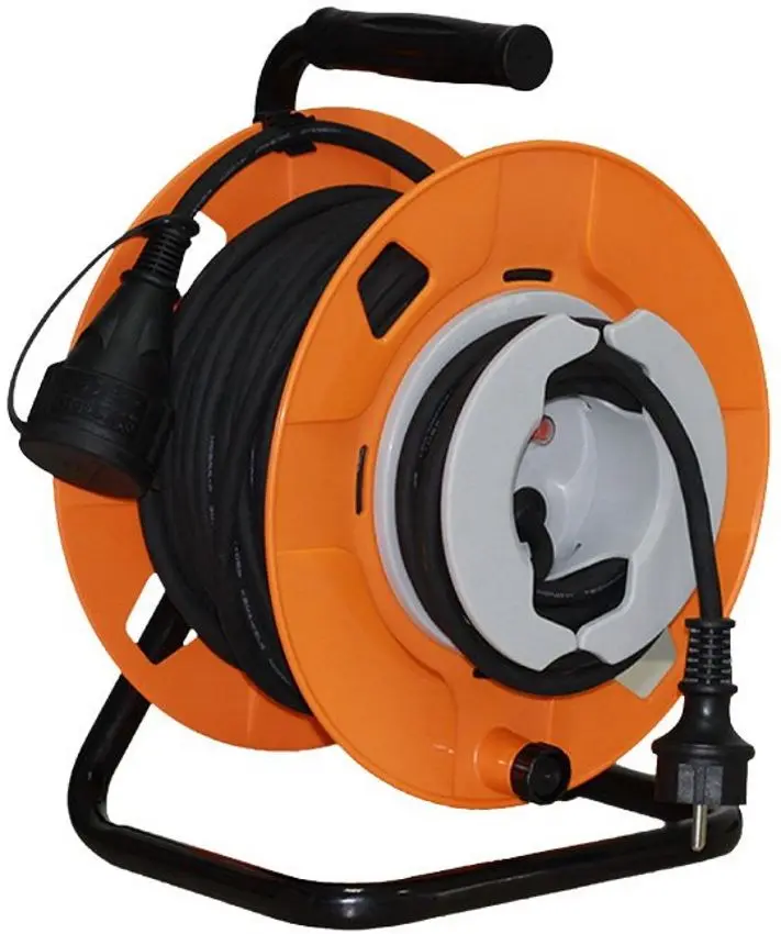 Prelungitor cu tambur Home HJR 25-3 25m (Black/Orange)