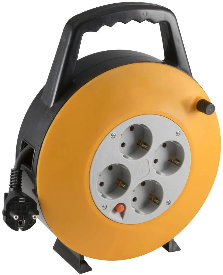 Удлинитель на катушке Home HJR 3-10 10м (Orange/Black)