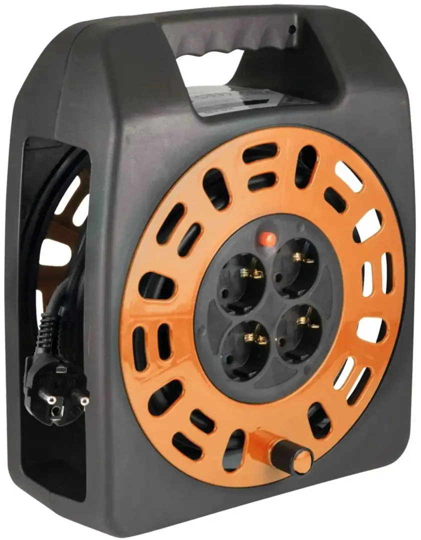 Удлинитель на катушке Home HJR 3-20 20м (Black/Orange)