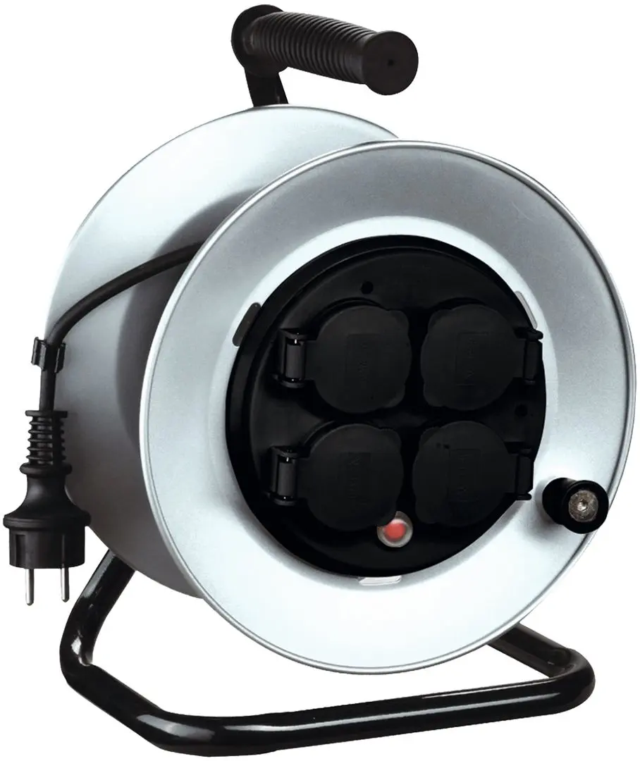 Удлинитель на катушке Home HJRM 10-25 25м (Silver/Black)