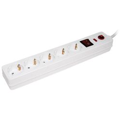 Сетевой фильтр-удлинитель Iek СФ-05K 16A 1.5m (White)