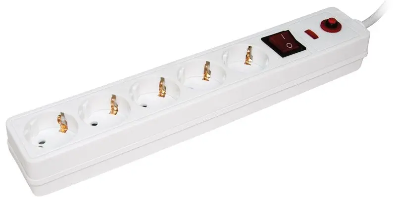 Сетевой фильтр-удлинитель Iek СФ-05K 16A 1.5m (White)