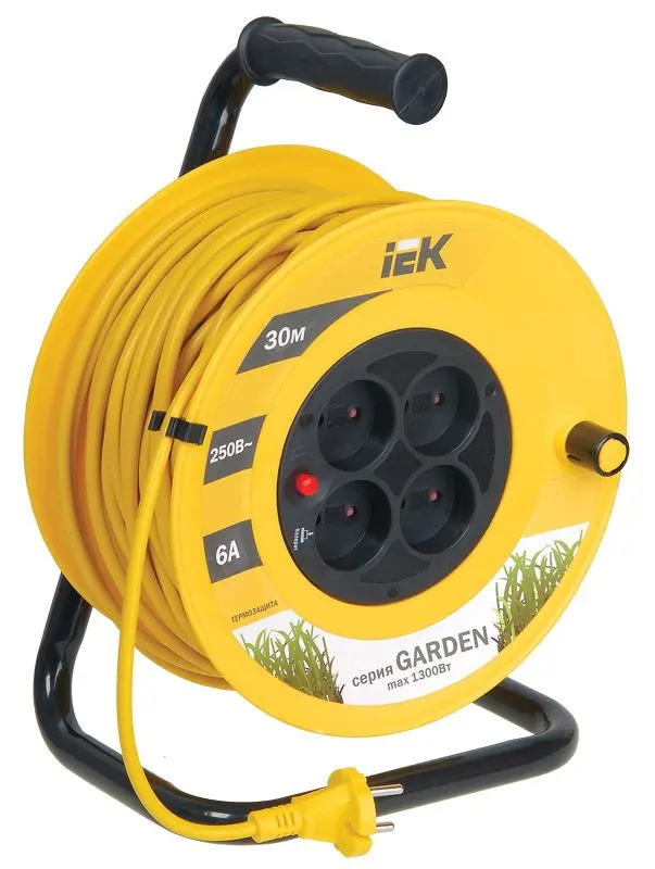 Удлинитель на катушке Iek Garden УК30 (Yellow)