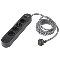 Prelungitor Ikea Koppla 3m (Negru/Alb) Thumb
