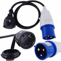 Удлинитель-адаптер Konner&Sohnen KSEX1M-1S (Black) Thumb