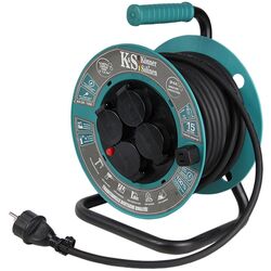 Prelungitor cu tambur Konner & Sohnen KS CR-15M 15m (Turquoise) Thumb