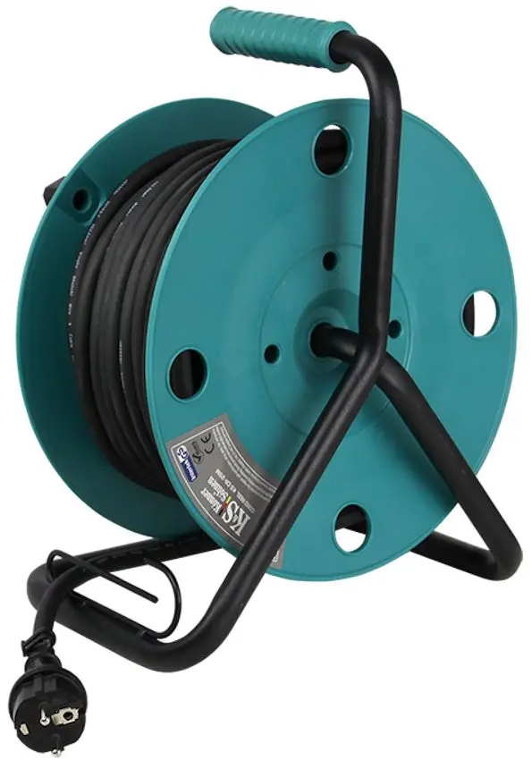 Удлинитель на катушке Konner & Sohnen KS CR-25M 25м (Black/Turquoise)