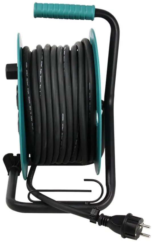 Удлинитель на катушке Konner & Sohnen KS CR-25M 25м (Black/Turquoise)