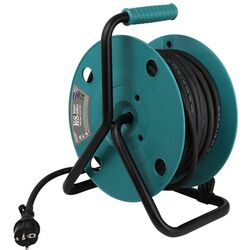 Удлинитель на катушке Konner & Sohnen KS CR-25M 25м (Black/Turquoise) Thumb