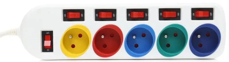 Сетевой фильтр Kraft&Dele Professional KD4000-CZ 1.5m (White)