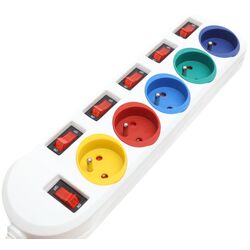 Сетевой фильтр-удлинитель Kraft&Dele Professional KD4000 1.5м (White) Thumb