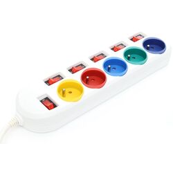 Сетевой фильтр-удлинитель Kraft&Dele Professional KD4000 1.5м (White)