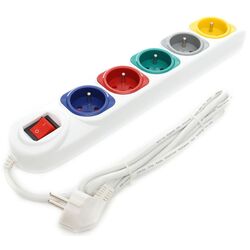 Filtru de retea-prelungitor Kraft&Dele Professional KD4008 1.5m (White)