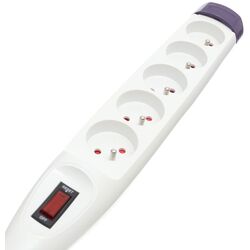 Filtru de retea-prelungitor Kraft&Dele Professional KD4014 5m (White) Thumb