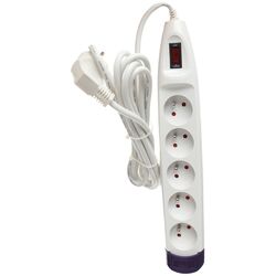 Filtru de retea-prelungitor Kraft&Dele Professional KD4014 5m (White) Thumb