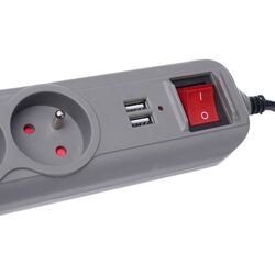 Сетевой фильтр Kraft&Dele KD4033 (Grey) Thumb