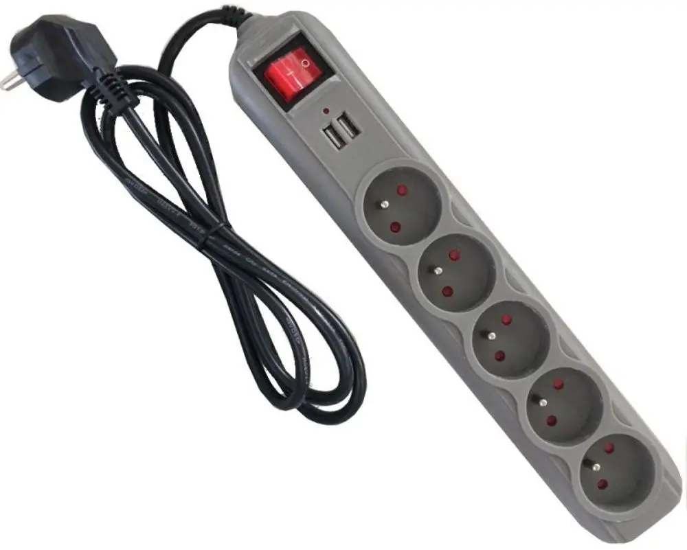 Сетевой фильтр Kraft&Dele KD4033 (Grey)