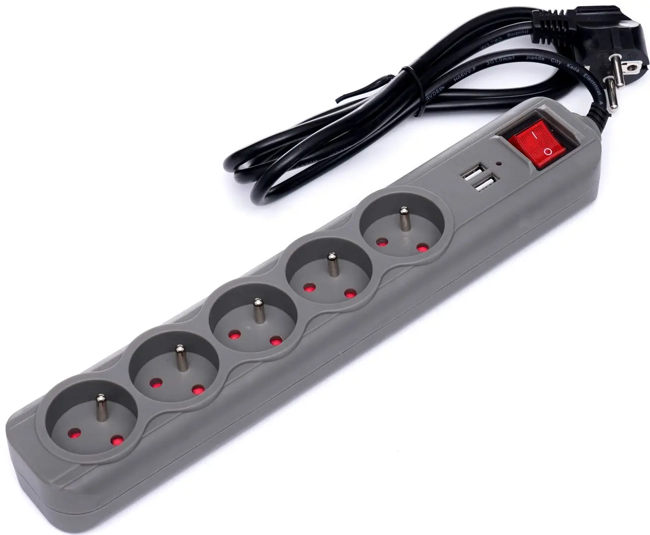 Сетевой фильтр Kraft&Dele KD4033 (Grey)