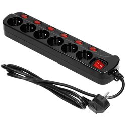 Сетевой фильтр-удлинитель Orno Multiswitch OR-AE-13162(GS)/B/1.5M (Black) Thumb