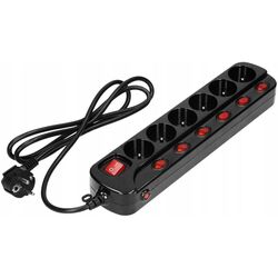 Filtru de retea-prelungitor Multiswitch OR-AE-13162(GS)/B/1.5M (Black)