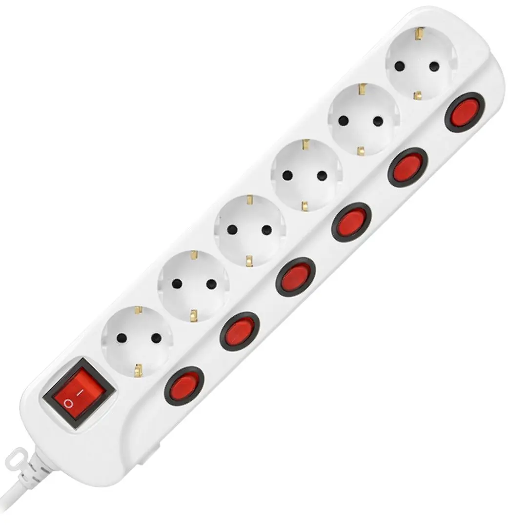 Сетевой фильтр-удлинитель Orno Multiswitch ORAE13162(GS) 1.5m (White)