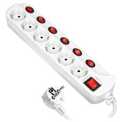 Filtru de retea prelungitor Orno Multiswitch ORAE13162(GS) 1.5m (White)