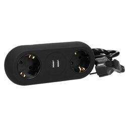 Сетевой фильтр-удлинитель Orno OR-AE-13133(GS)/B 1.4m (Black) Thumb