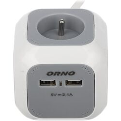 Сетевой фильтр-удлинитель Orno OR-AE-13144 (GS) 1.4m (Gray/White) Thumb