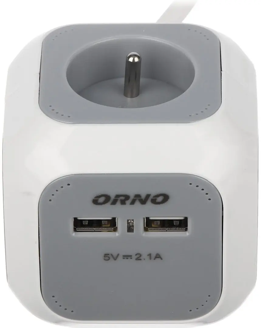 Сетевой фильтр-удлинитель Orno OR-AE-13144 (GS) 1.4m (Gray/White)