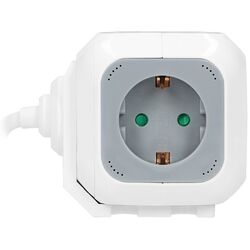 Сетевой фильтр-удлинитель Orno OR-AE-13144 (GS) 1.4m (Gray/White) Thumb