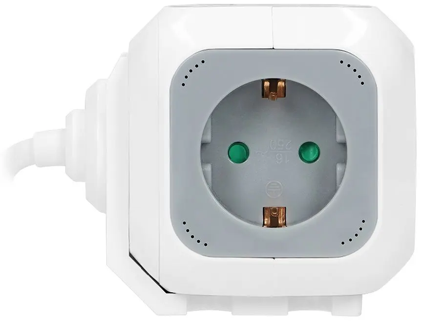 Сетевой фильтр-удлинитель Orno OR-AE-13144 (GS) 1.4m (Gray/White)