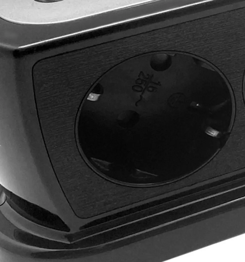 Сетевой фильтр-удлинитель Orno OR-AE-13190(GS)/B 1.4m (Black)