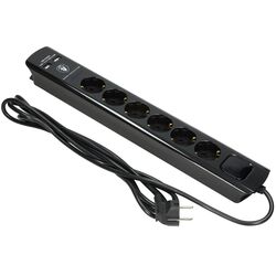 Сетевой фильтр-удлинитель Orno ORAE13163(GS)/B/3M (Black) Thumb