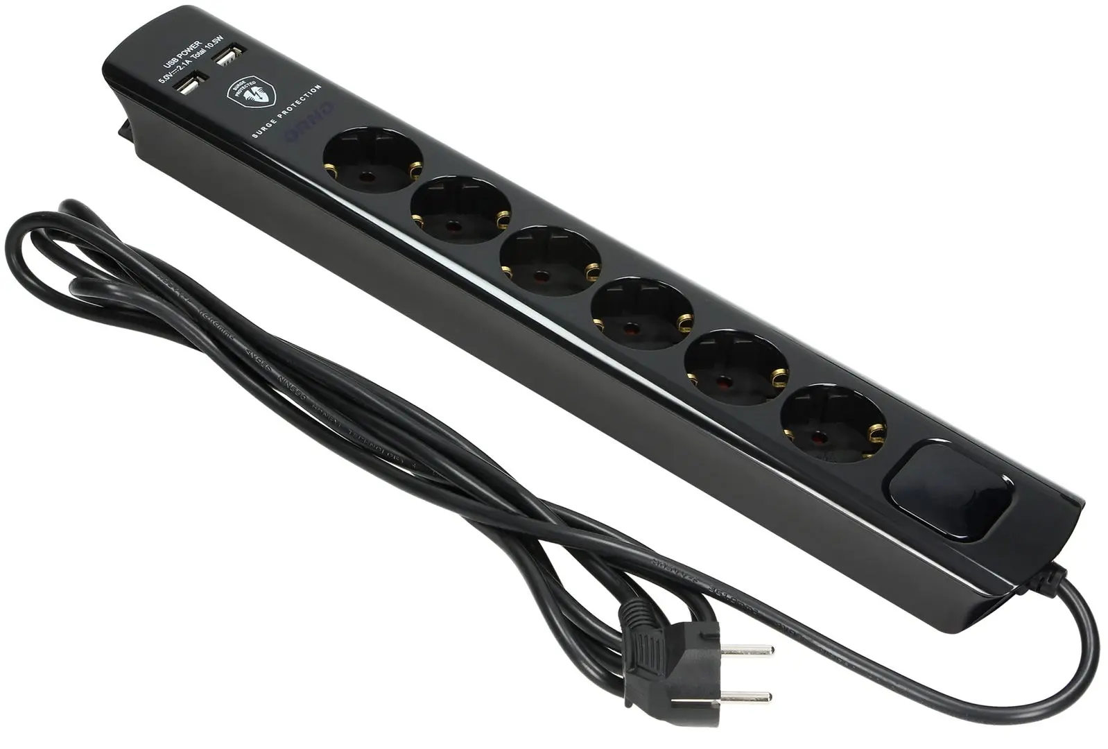 Сетевой фильтр-удлинитель Orno ORAE13163(GS)/B/3M (Black)