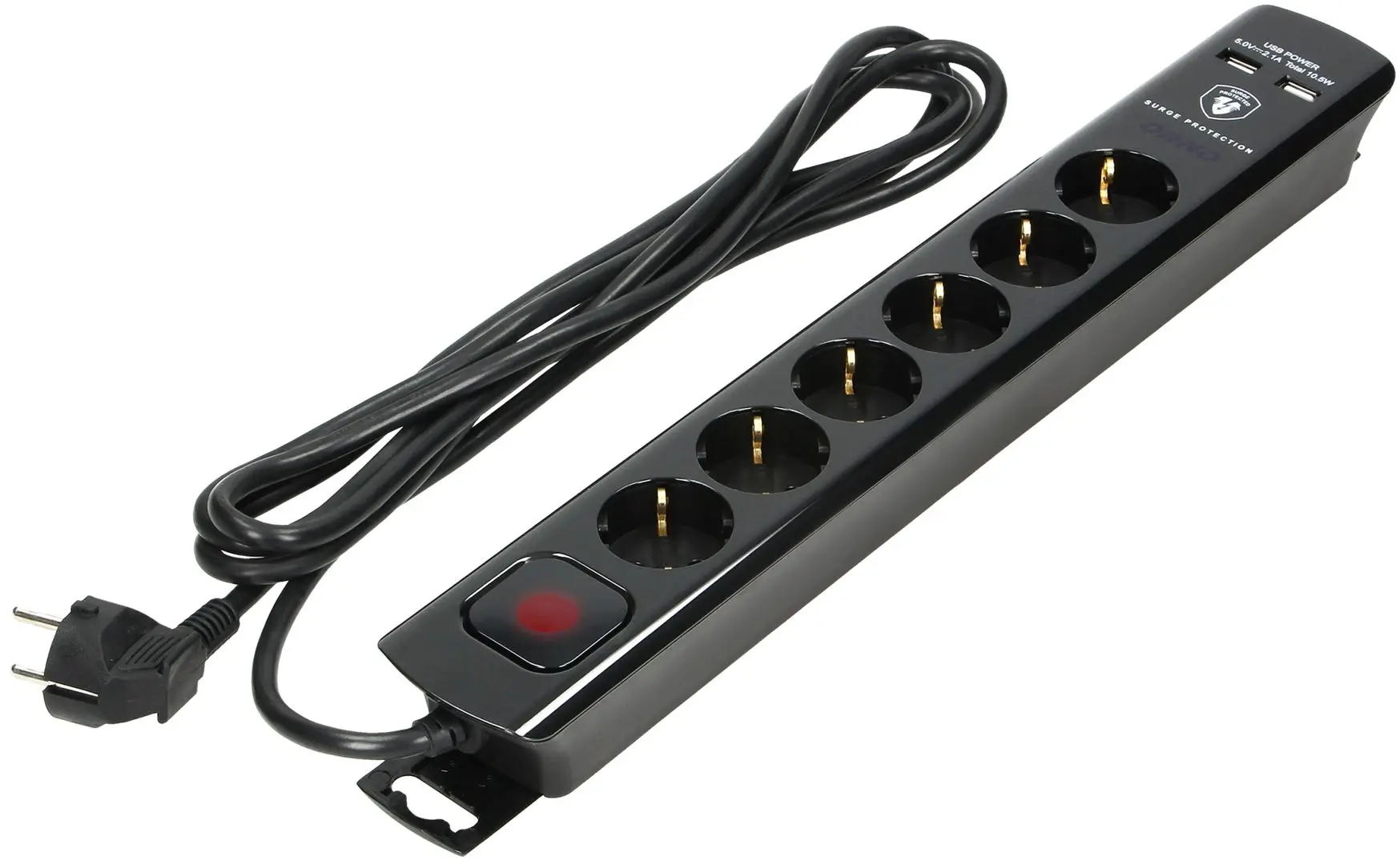 Сетевой фильтр-удлинитель Orno ORAE13163(GS)/B/3M (Black)