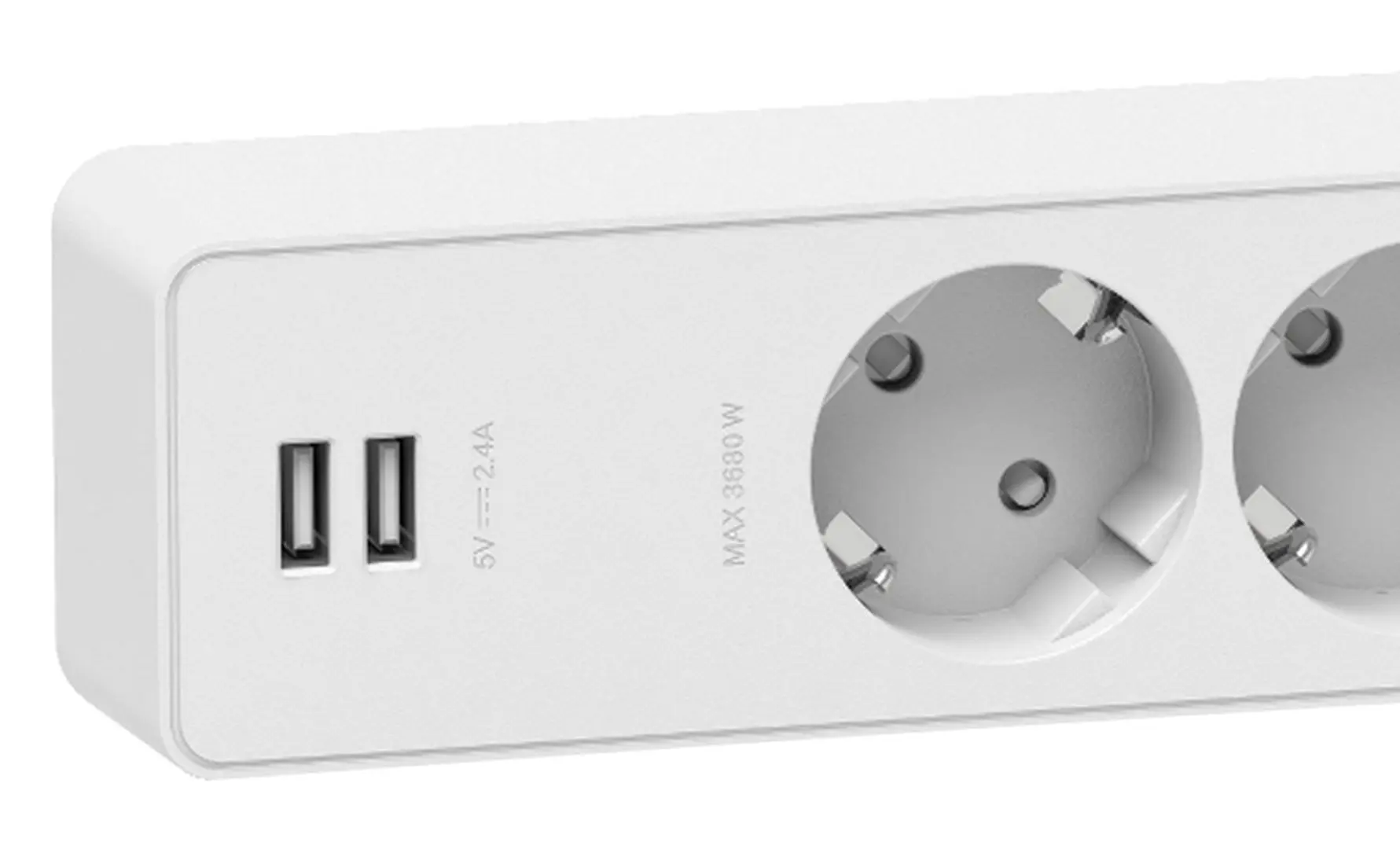 Prelungitor Schneider Unica Extend ST943U3W (White) - 2