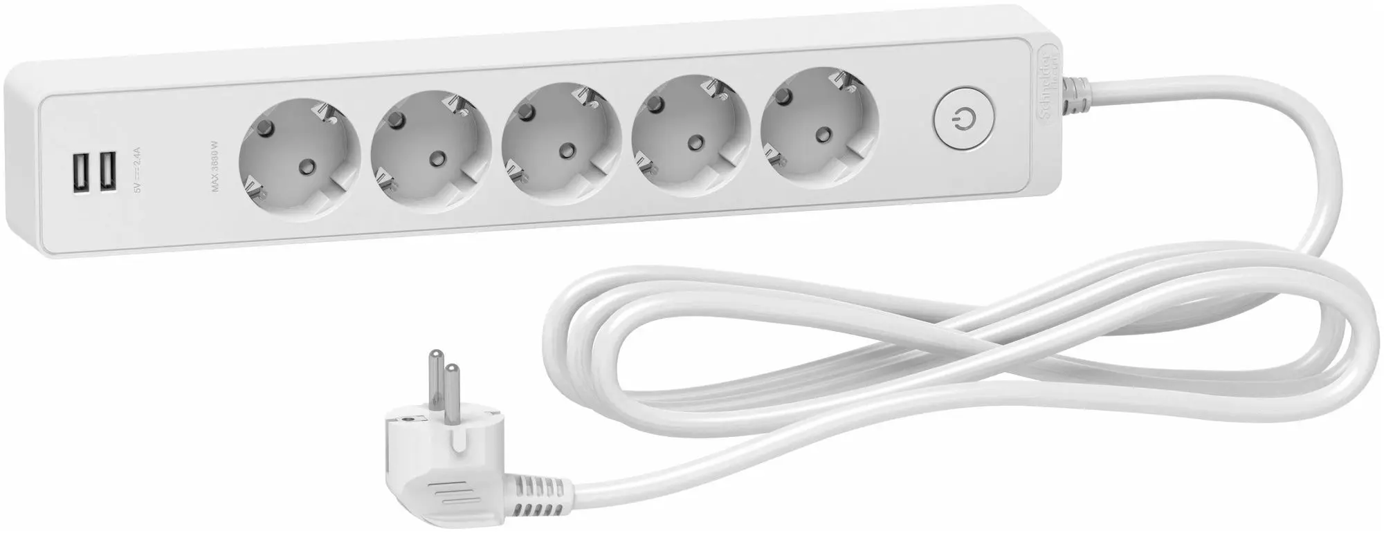 Удлинитель Schneider Unica Extend ST945U3W (White)