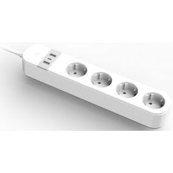 Сетевой фильтр Gembird TSL-PS-S4U-01-W 1.5м (White) Thumb
