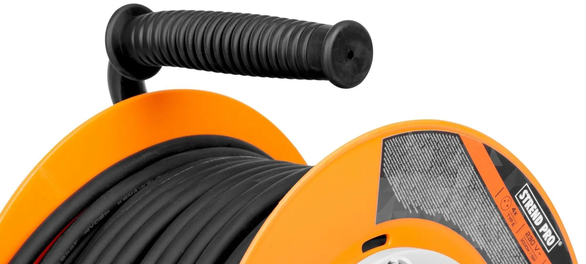 Prelungitor pe bobina Strend Pro CR038 50m (Orange/Black)
