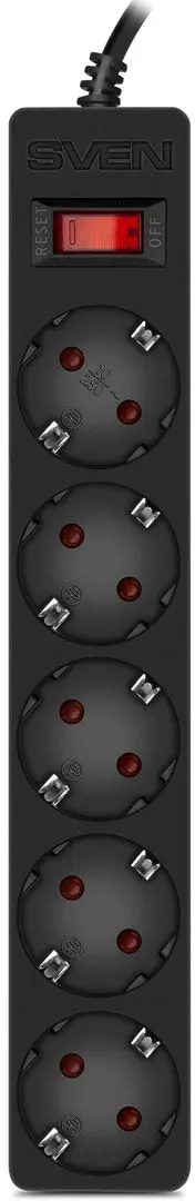 Сетевой фильтр Sven SF-05E 3м (Balck)