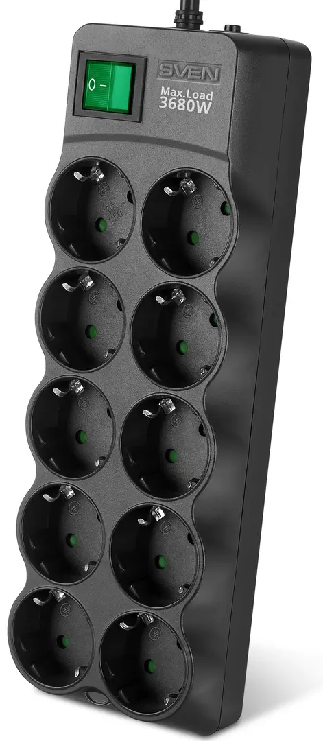 Filtru de retea-prelungitor Sven SF-06E-16 5m (Black)