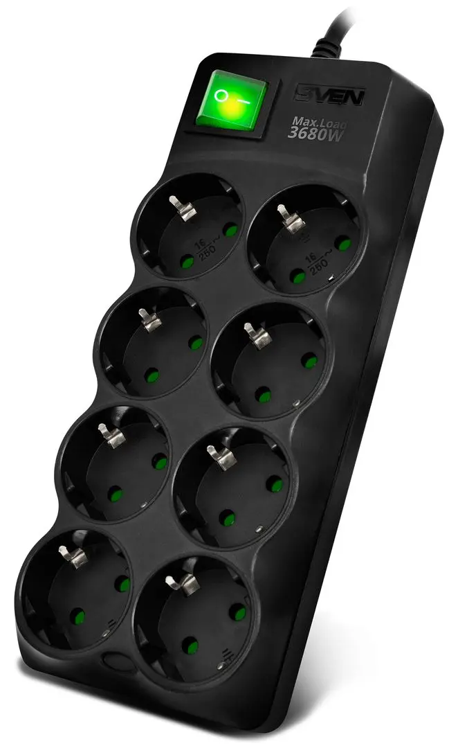 Filtru de retea Sven SF-08E-16 5м (Black)