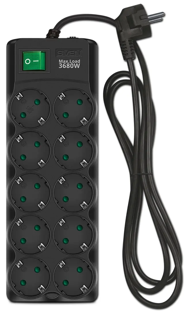 Filtru de retea-prelungitor Sven SF-10E-16 3m (Black)