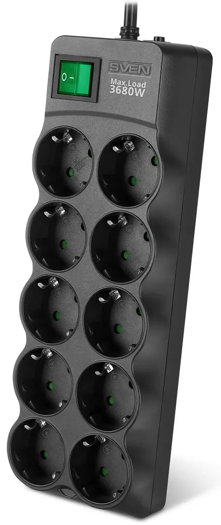 Filtru de retea-prelungitor Sven SF-10E-16 5m (Black)