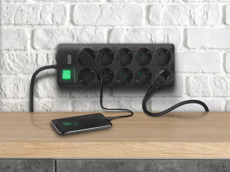 Filtru de retea-prelungitor Sven SF-10E-16 5m (Black)