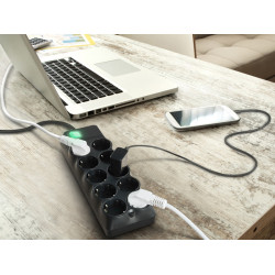 Filtru de retea-prelungitor Sven SF-10E-16 5m (Black) Thumb