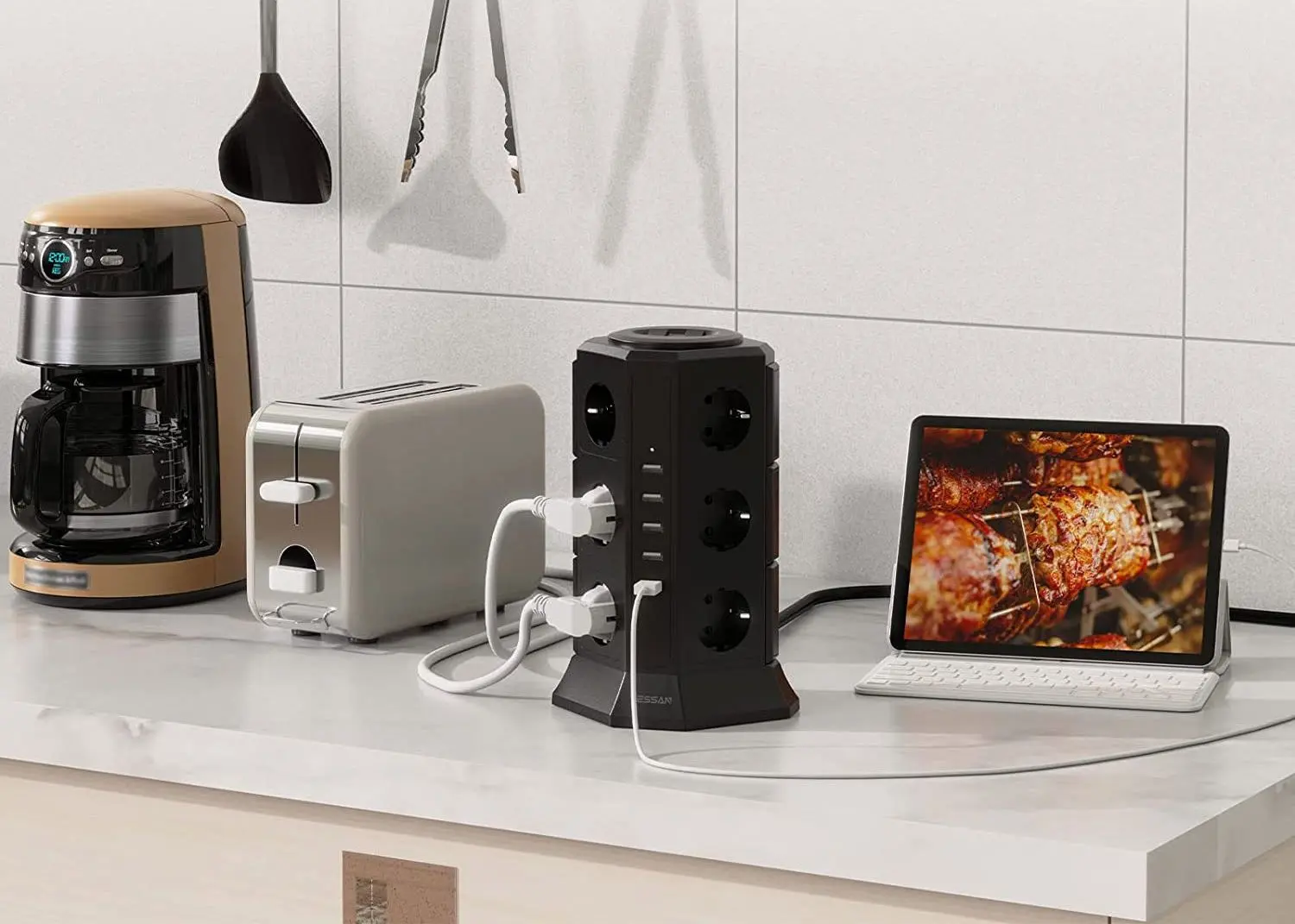 Удлинитель-башня Tessan TP-VA5U12E 2m (Black)