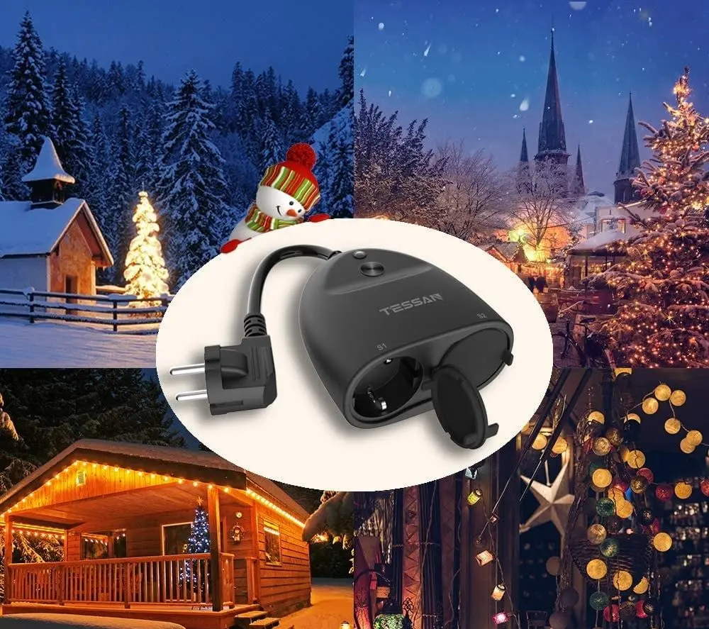 Умный сетевой фильтр Tessan EOP03 Smart Wi-Fi (Black)