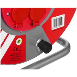 Удлинитель на катушке Vertex PB25METAL 25м (Red/Black) Thumb