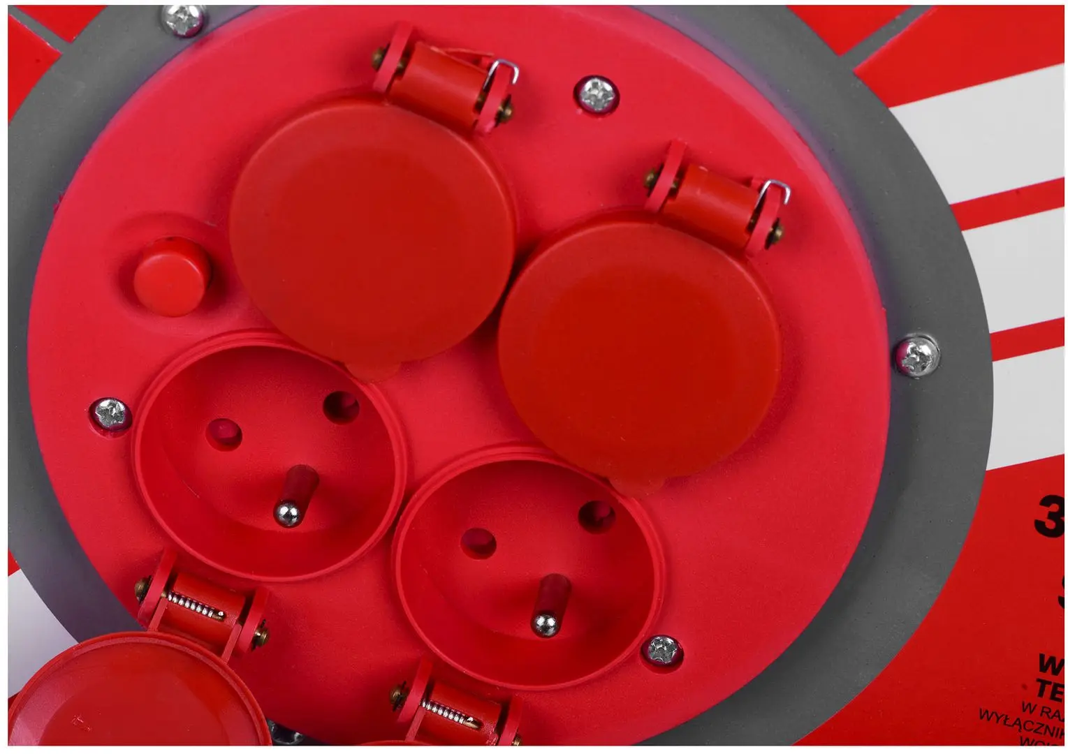Удлинитель на катушке Vertex PB25METAL 25м (Red/Black) - 3